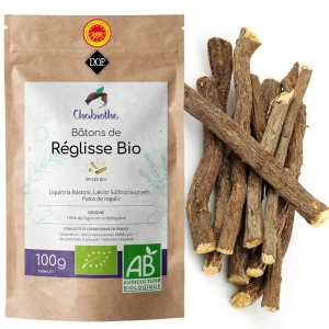 100 g lakritz süssholzwurzeln bio 12 stangen mindestens – Chabiothé