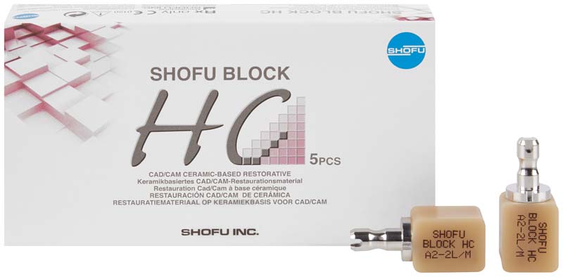 SHOFU BLOCK HC – Packung 5 Stück A2-2L, 2-schichtig, universal – Bild 2