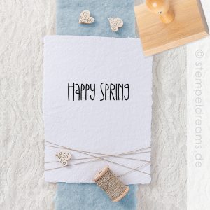 Happy Spring | Holzstempel | 1509