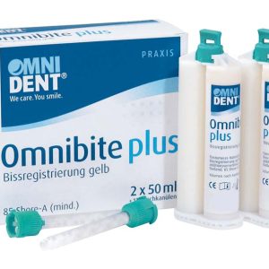 Omnibite plus – Packung 2 x 50 ml Doppelkartusche, 12 Mischkanülen