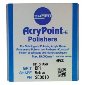 ACRYPOINT-E – Packung 12 Stück HP, hellgrau fein, ISO 050