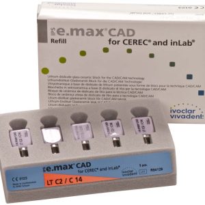 IPS e.max CAD for CEREC/inLab – Packung 5 Stück Gr. C14, C2 LT