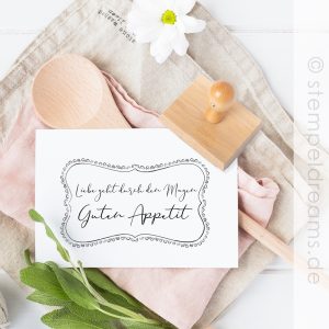 Liebe geht durch den Magen – Guten Appetit – Stempel – Motiv: 436