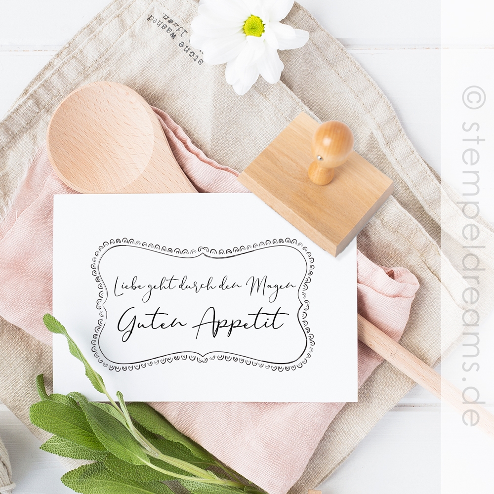 Liebe geht durch den Magen – Guten Appetit – Stempel – Motiv: 436 – Bild 2