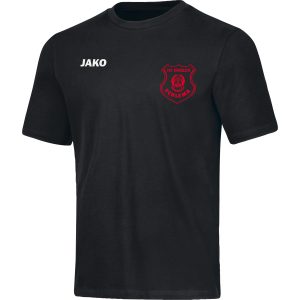 JAKO T-Shirt Base – Kinder – Schwarz (roter Flock) – FSV Eintracht Schlema
