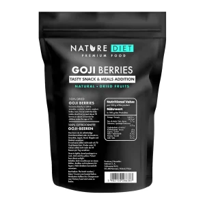 1 kg Nature Diet Goji Beeren – Getrocknete Beeren – Naturbelassen & vielseitig