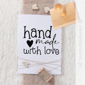 Handmade with love – Holzstempel – Motiv: 802