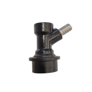 Steckkupplung NC für Bier, schwarz CMB, Nippel fix 10mm