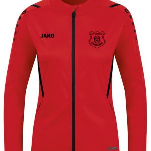 JAKO – Polyesterjacke Challenge – Damen – Rot/Schwarz – FSV Eintracht Schlema