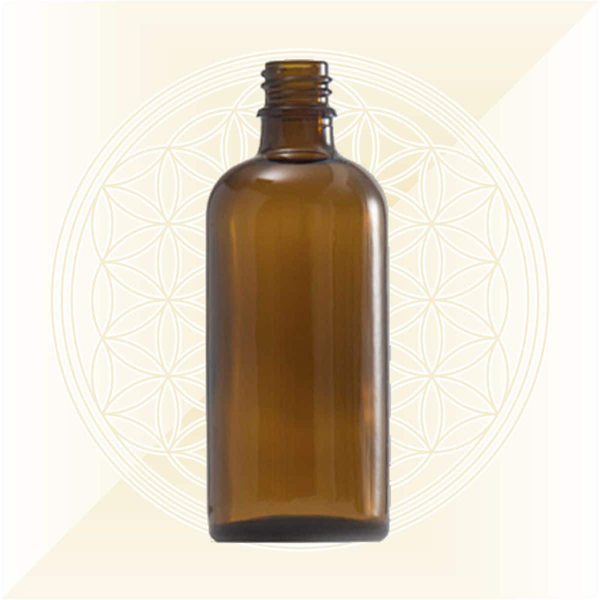 Braunglasflasche 100 ml mit optionalen Verschlüssen