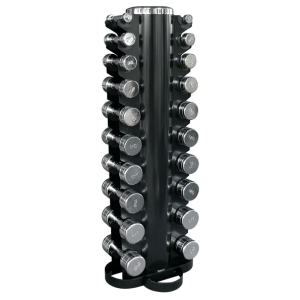 Chrom Hantel Set 1 bis 10 kg mit Dumbbell Rack / Kurzhantelablage