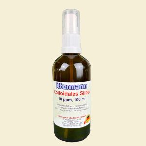 100 ml Echtes Kolloidales Silber, 10 ppm mit Sprühkopf