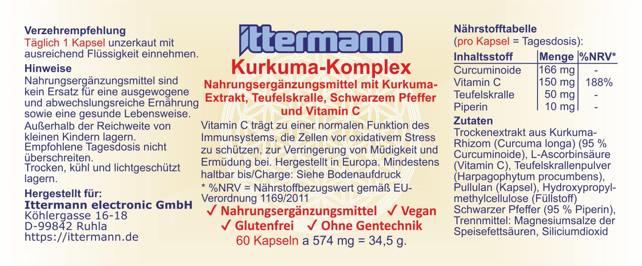 Ittermann Kurkuma-Komplex – Bild 3