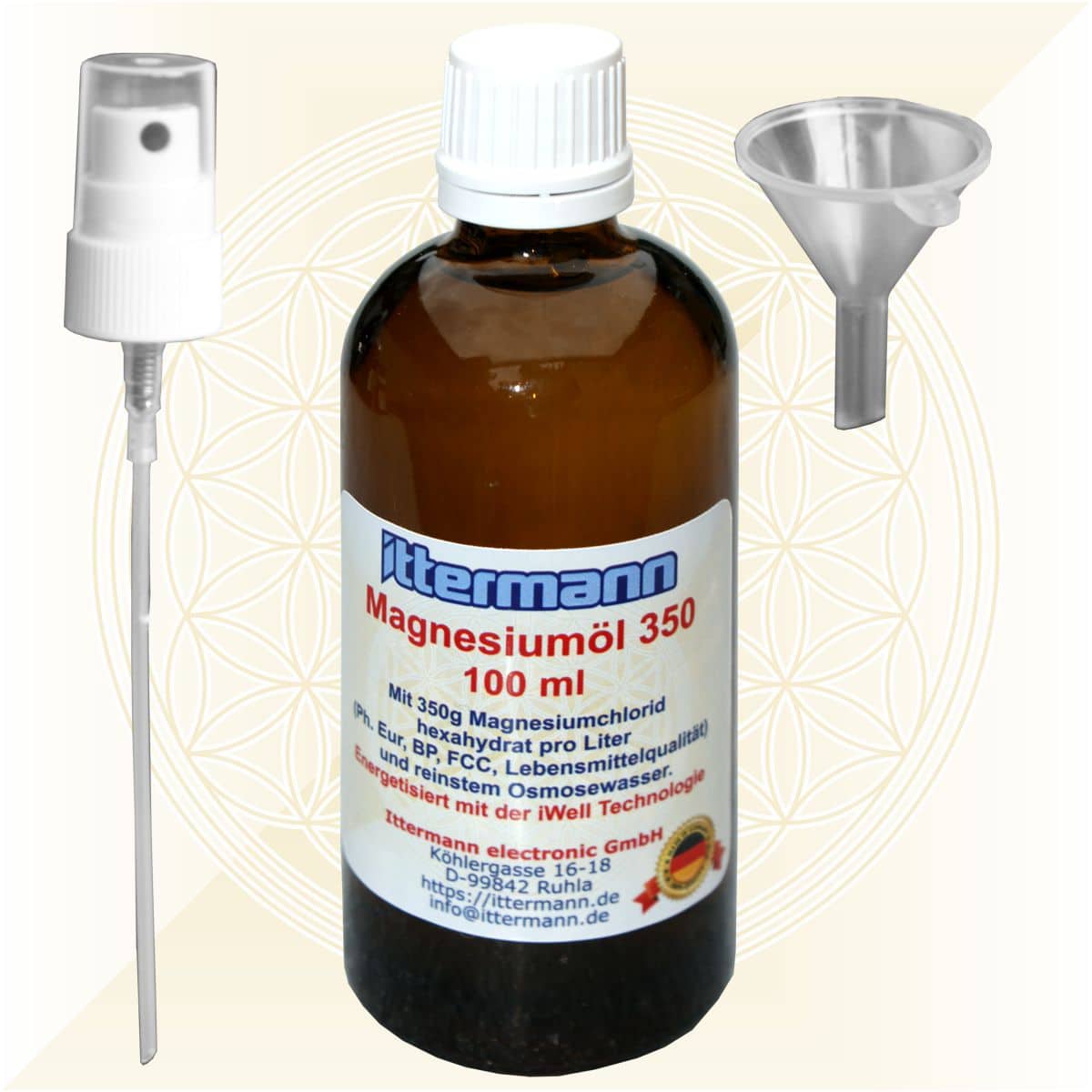 Magnesiumöl 350 – 100 ml mit Sprühkopf – Bild 2