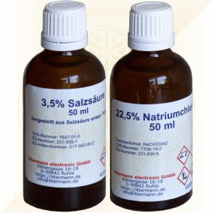 Natriumchlorit, 22,5 % und Salzsäure, 3,5 %, je 50 ml, zur Herstellung von Chlordioxid