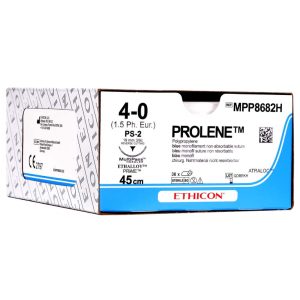 PROLENE – Packung 36 Stück blau, 75 cm, V18, USP 5-0, Stärke 1