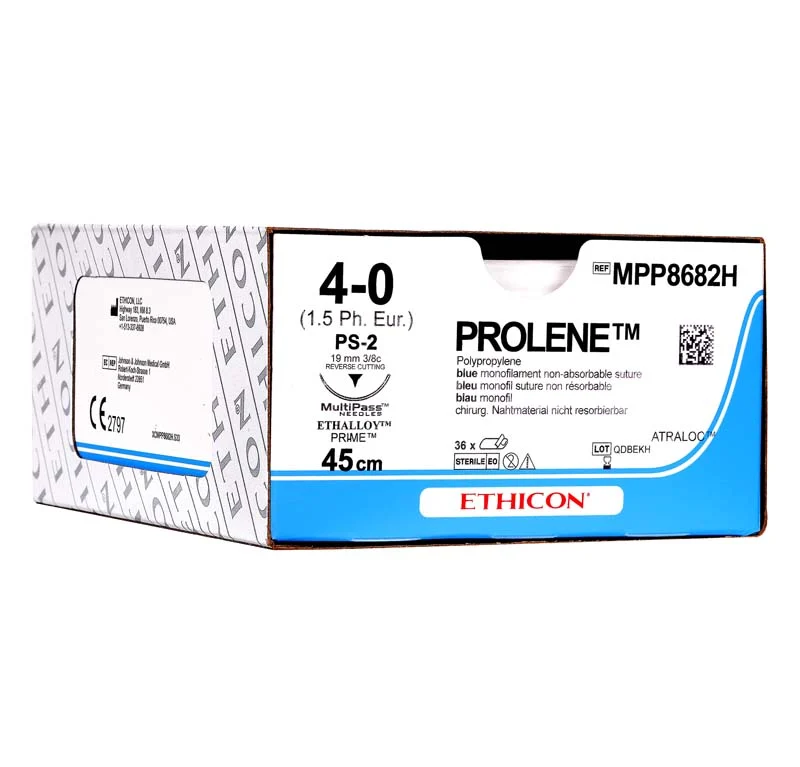 PROLENE – Packung 36 Stück blau, 75 cm, V18, USP 5-0, Stärke 1 – Bild 2