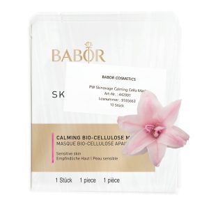 BABOR SKINOVAGE CALMING Bio-Cellulose Mask – Bio-Cellulose Maske für Empfindliche Haut. Kabinengröße 10 Stück.