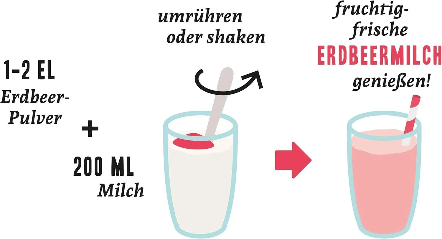 100 g NutriPur Erdbeer Fruchtpulver – Gefriergetrocknet & 100 % Frucht – Ohne Zuckerzusatz – Bild 6