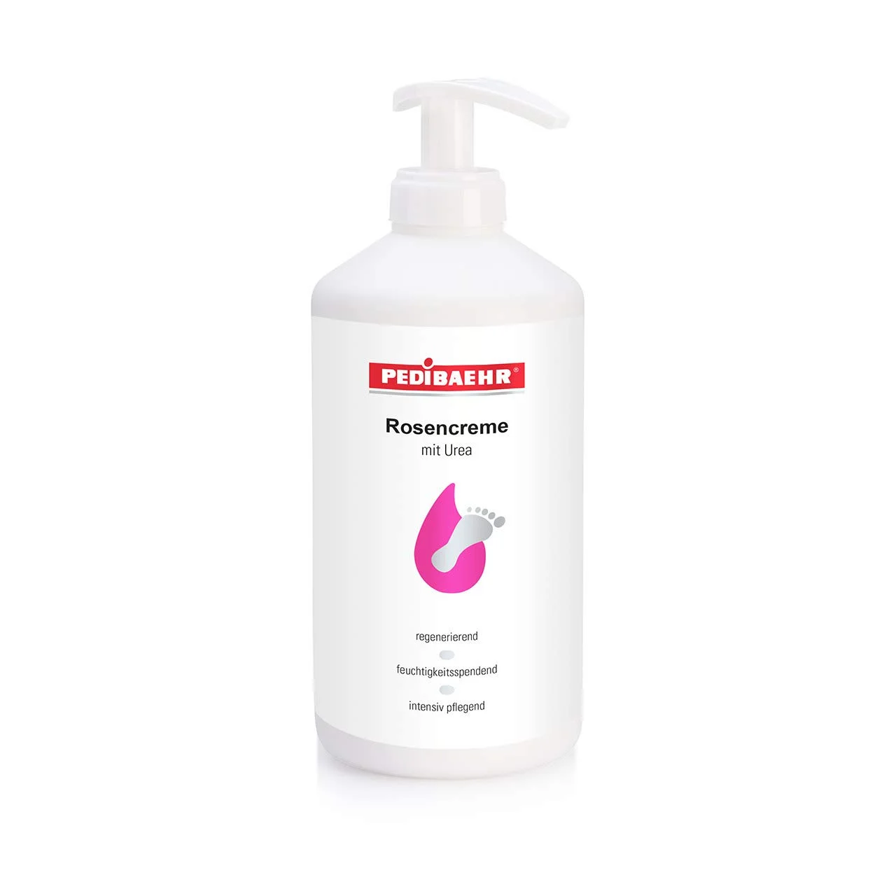 500ml Fußcreme Rose Urea mit Spender – Pedibaehr