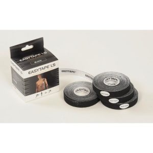 EASYTAPE Lymph- und Narbentape, 4 Stk. 1,25 cm x 4,5 m, schwarz