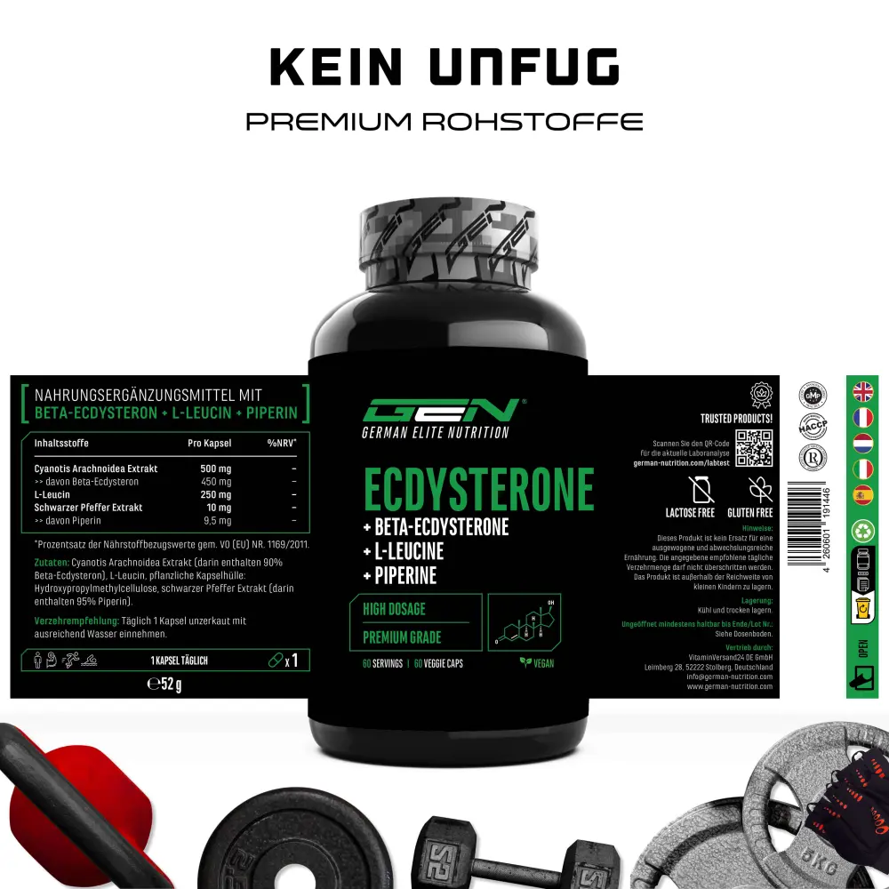 GEN Ecdysteron Max – 60 Kapseln – Bild 3