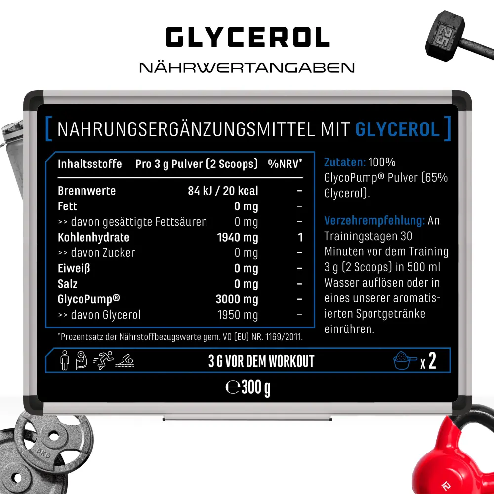 GEN GlycoPump® Glycerol Pulver – 300 g – Bild 4