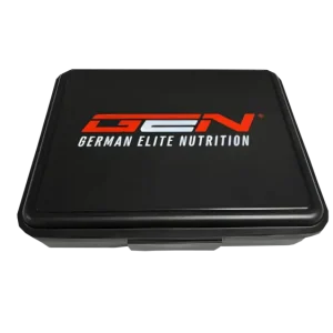 GEN XXL Pillenbox schwarz – 10 Fächer
