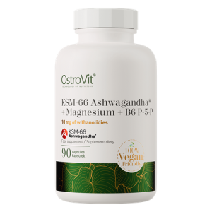 OstroVit – KSM-66 Ashwagandha + Magnesium + B6 P-5-P VEGE 90 Kapseln