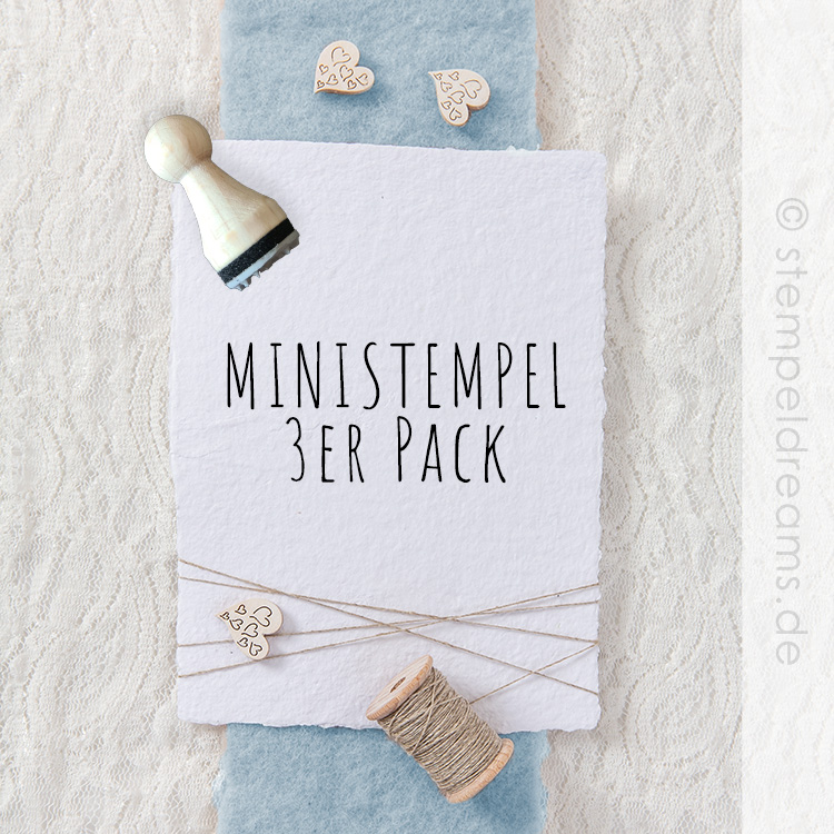 Ministempel – 3er Pack