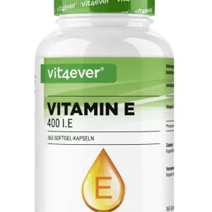 Vit4ever Vitamin E 400 I.E. – 365 Kapseln