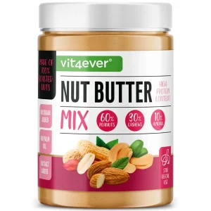 Vit4ever Nussbutter Mix – Erdnuss+Cashew+Mandel – 1000 g