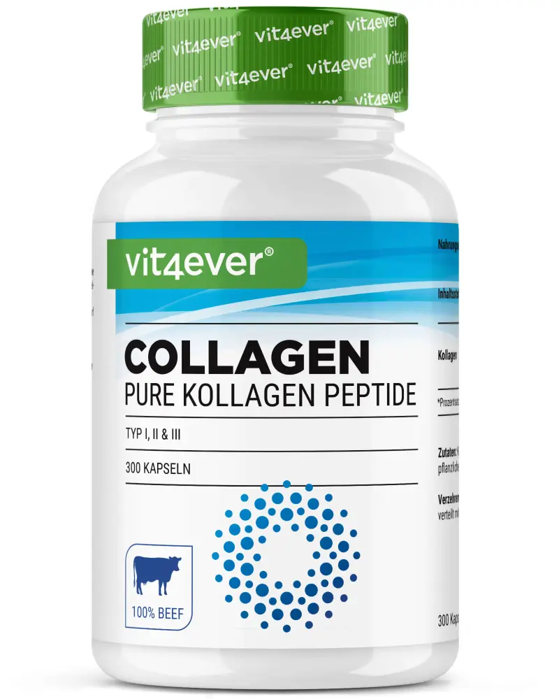 Vit4ever Collagen Peptide – 300 Kapseln – Bild 2