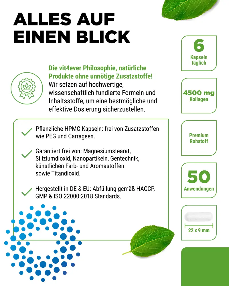 Vit4ever Collagen Peptide – 300 Kapseln – Bild 6