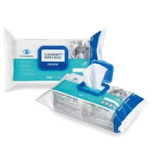 Cleanisept Wipes Maxi – Desinfektionstücher | 100 Stück, Alkoholbasiert