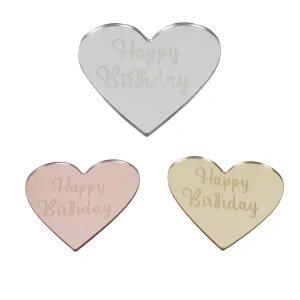 Seitentopper "Happy Birthday" – Herz Charms
