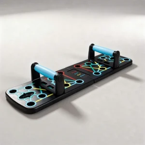 Krafttraining Set für zuhause mit Liegestützgriffen | Push up Board mit Widerstandsbändern | KraftBoard