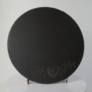 Schieferkunst: Personalisierte Cakeboards in 30 cm
