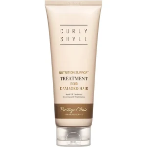 CURLY SHYLL Nährpflege - Haarkur mit Aloe Vera Extrakt und Macadamia-Kernöl zur Regeneration von trockenem oder geschädigtem Haar und zur Erhaltung gesünderen Haares - 250 ml