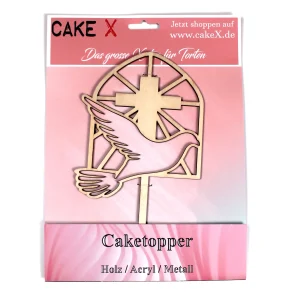 Taube mit Kreuz / Kuchenstecker