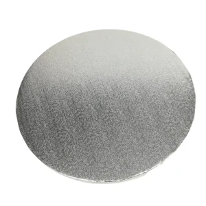 Cakeboard Silber 30cm 12mm Stärke ( glatter Rand )
